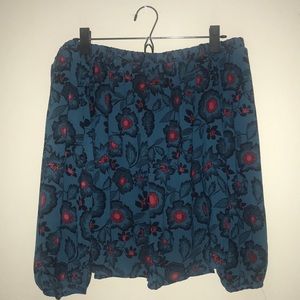 Off shoulder floral top